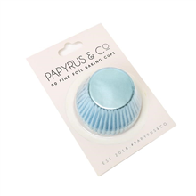 PAPYRUS AND CO FOIL BAKING CUPS PASTEL BLUE 50PK