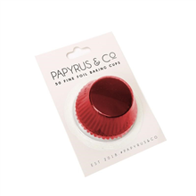 PAPYRUS AND CO FOIL BAKING CUPS RED 50PK