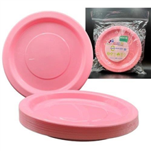 PINK ROUND DINNER PLATE 20PK ALP