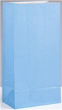 Paper Bags Baby Blue 12 Pack