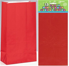 Paper Bags Ruby Red 12 Pack