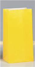 Paper Bags Yellow 12 Pack