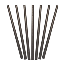 Paper Straws Cocktail Black 250PK