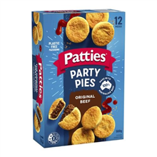 Patties Party Pies Beef 12PK