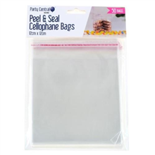 Peel  Seal Cellophane Bags 12cm x 12cm 50PK