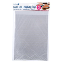 Peel  Seal Cellophane Bags 23cm x 15cm 50PK