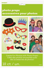 Photo Props Selfie Birthday 10 Pack