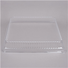 Platter Lid Rectangle Clear 12