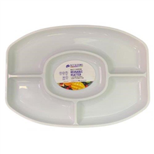 Platter Oval 4 Section White Alp 376524 