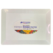 Platter Rect White Alp 376514 