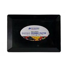 Platter Rectangle Black 40 x 28 x 25cm