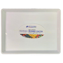 Platter Rectangle White 465x34x38CM ALP 376517