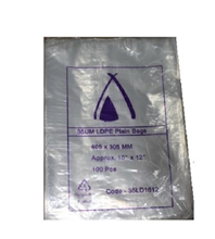 Poly Bag 16x12 405x305mm 35UM 100 Pack