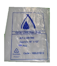 Poly Bag 18x12 455x305mm 35UM 100 Pack