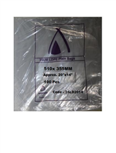 Poly Bag 20x14 510x355mm 35UM 100 Pack