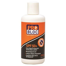 Pro Bloc Sunscreen 50 Plus 250ml Bottle