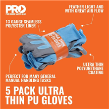 Pro Choice Ultra Thin Pu Glove Size 9 5 Pairs