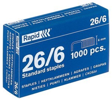 RAPID 266 6MM STAPLES BOX 1000