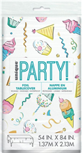 Rainbow Birthday Sweets Rect Tablecover 
