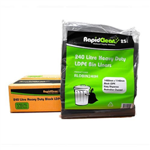 Rapid Clean Garbage Bag 240L Heavy Duty 25PK
