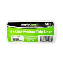 Rapid Clean Kitchen Tidy White 27L 50Roll
