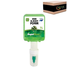 Rapid Clean Pod Foam Hair  Body Wash 1L 6ctn