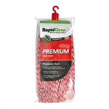 Rapid Clean Premium Mop Head Red 400G