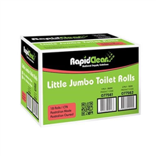Rapid Clean TPaper Little Jumbo 2 Ply 120m 18CTN