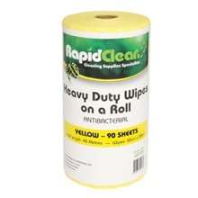 Rapid Clean Wipes HD ROLL 90SH Yellow