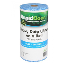 Rapid Clean Wipes HD Roll 90SH Blue