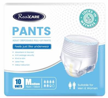 Real Care Adult Pull Ups Medium 10Pack