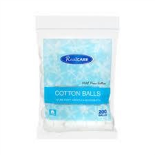 Real Care Cotton Balls 200 Pack