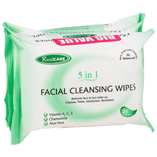 Real Care Facial Wipes 3 x 25 Packs