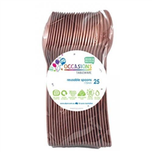 Rose Gold Spoon 25PK