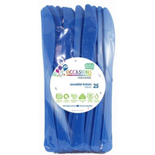 Royal Blue Knife 25PK