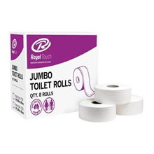 Royal Touch Toilet Paper Jumbo 1PLY 500M 8CTN 77559