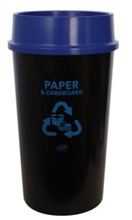 Sabco Bin Recycling Bottles  Cans With Blue Lid 60L