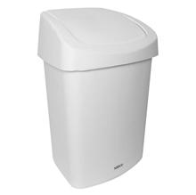 Sabco White Rubbish Bin 50L