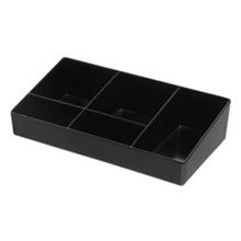 Sachet Holder 5 Compartment Black