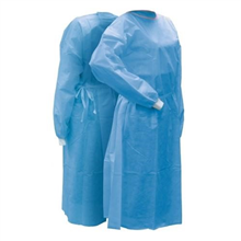 Safewear SMS Isolation Gown Blue 50CTN