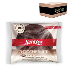 Sara Lee Individually Wrapped Muffins Choc Chip 120g 15Tray