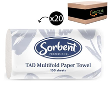 Sorbent Hand Towel Multifold 3000CTN 25412