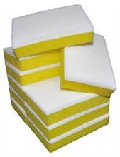  Sponge Scour White  Yellow 10Pack