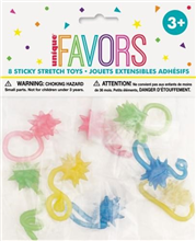 Starburst Sticky Stretch Toy 8 Pack
