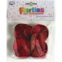 Streamer Maroon 4pk