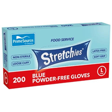 Stretchies Glove Elastic Blue Large 200PK