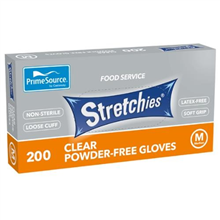 Stretchies Glove Elastic Clear Medium 200PK