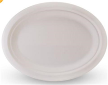 Sugarcane Oval Plate 10X 8 50PK