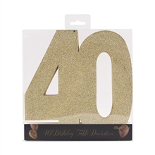 Table Deco 40th Gold 20 cm