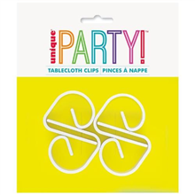 Tablecover Clips White 4Pk